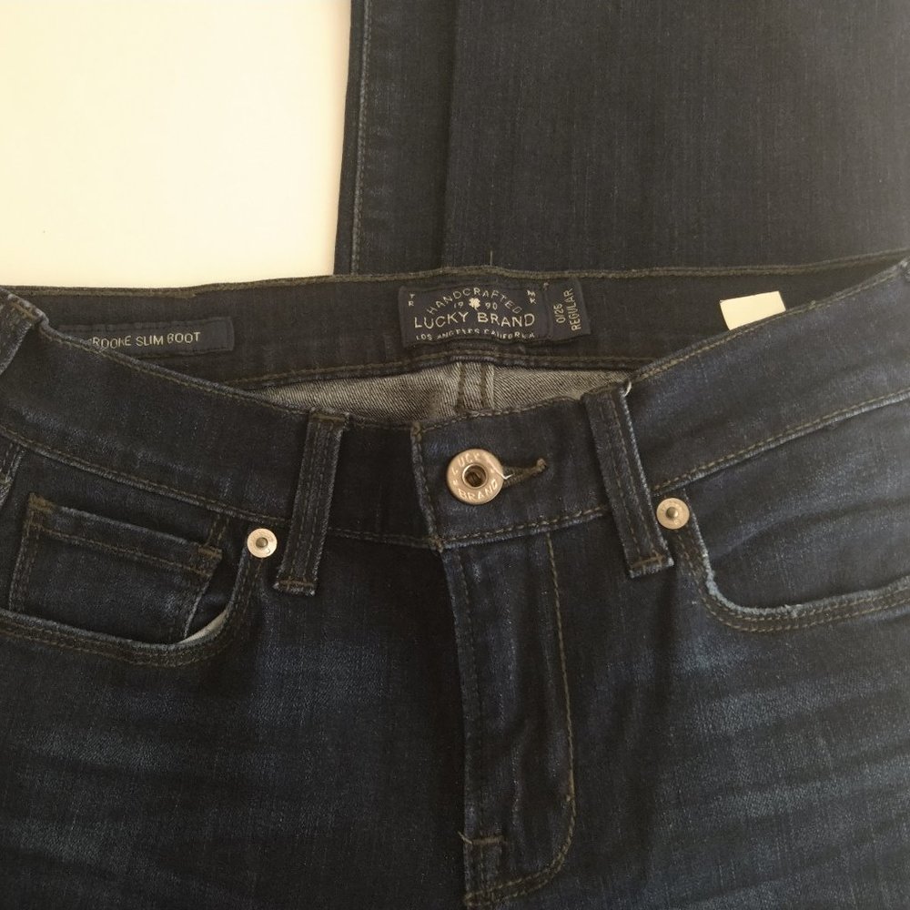 Lucky Brand Denim Jeans Brooke Slim Boot 0/25 Reg - Picture 3 of 12